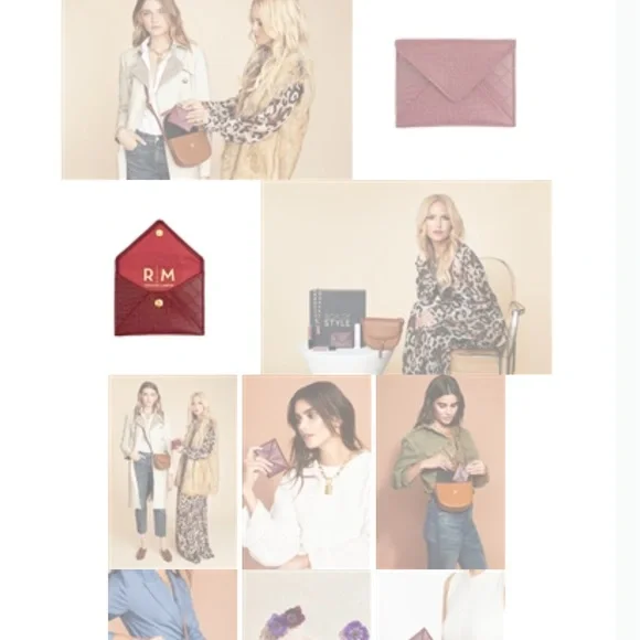 NWOT Rachel Miriam burgundy snakeskin genuine leather card holder - Picture 14 of 14